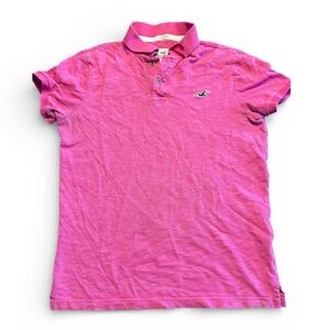 Hollister | Bright Pink Polo Shirt